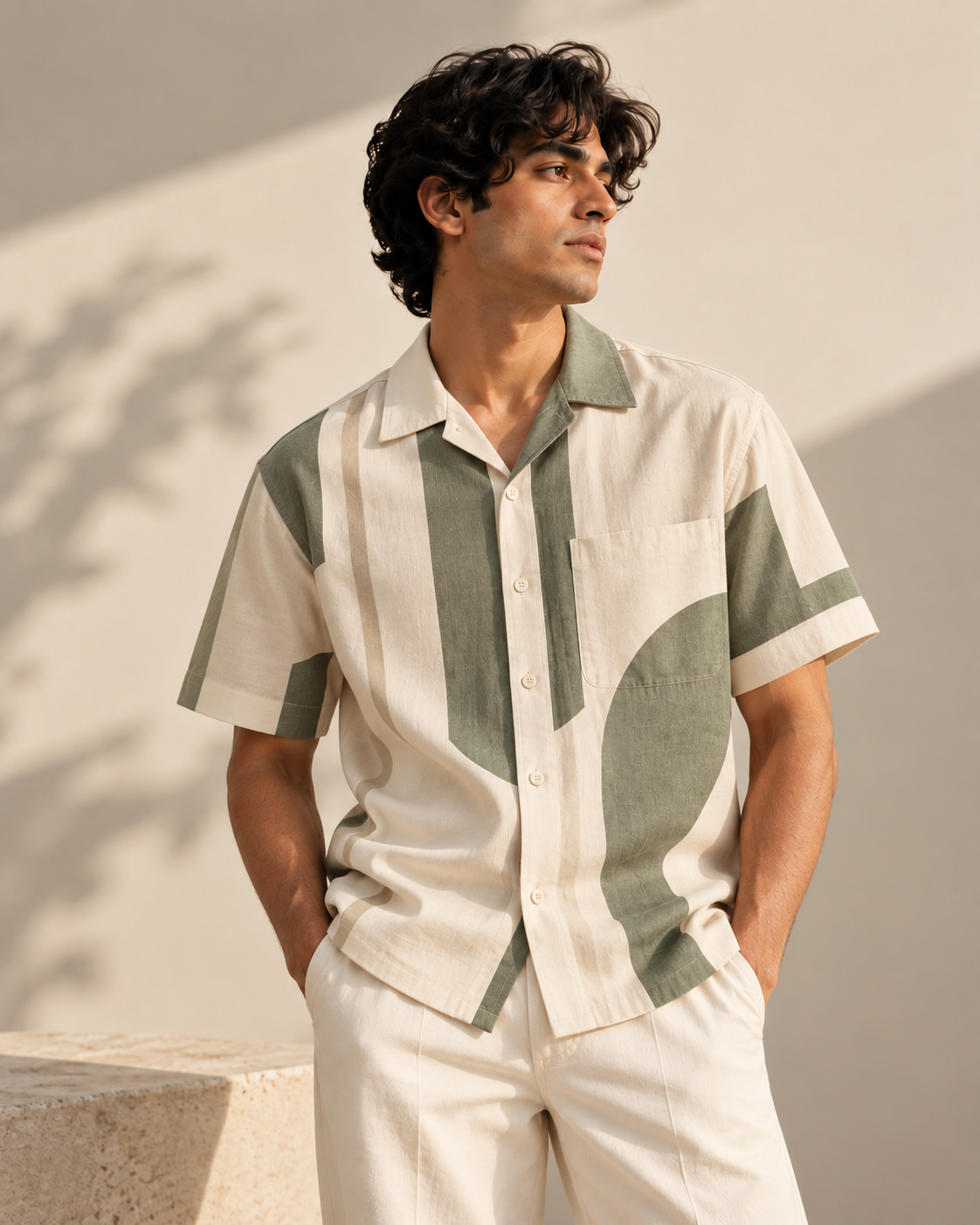 Graphic Placket Shirt